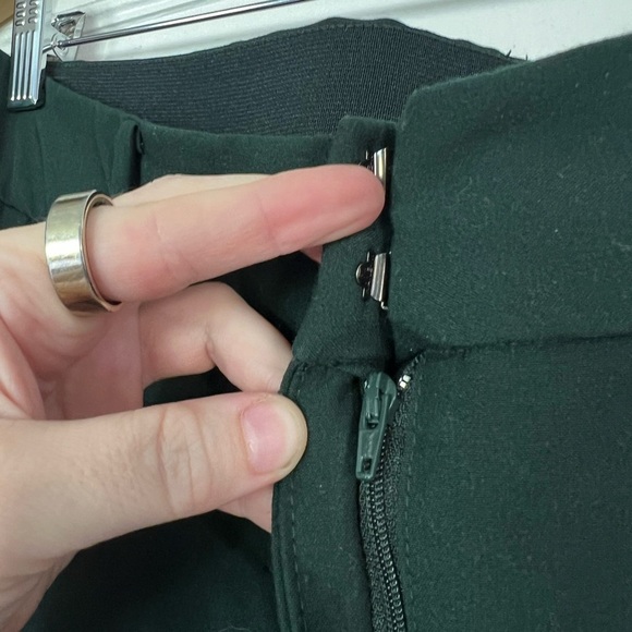 Lane Bryant The Allie Pants 18R Dark Green Trousers Stretch Ankle Workwear Plus - Picture 6 of 9